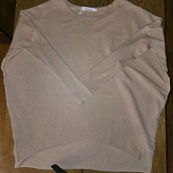 Anrabess Oversized Glacé Pink Sweater Pullover • Size L • New With Tags - Picture 6 of 7